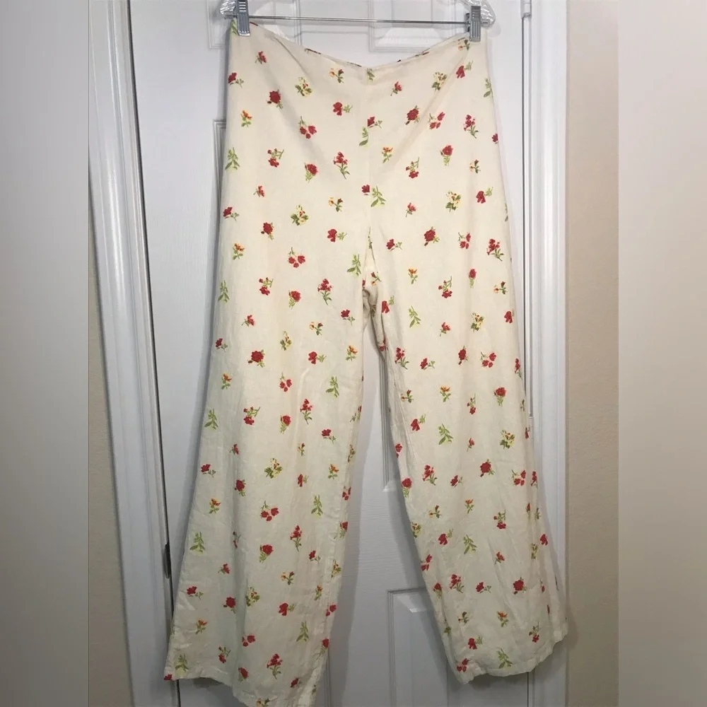 Forever 21 Linen Floral Pants - Picture 9 of 11